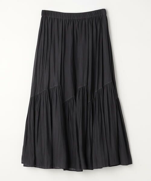 COMME CA PLATINUM / コムサ・プラチナ ロング・マキシ丈スカート | 【セットアップ対応】カッセンシフォンオーガンジー アシンメトリーギャザースカート | 詳細6