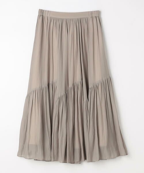 COMME CA PLATINUM / コムサ・プラチナ ロング・マキシ丈スカート | 【セットアップ対応】カッセンシフォンオーガンジー アシンメトリーギャザースカート | 詳細17