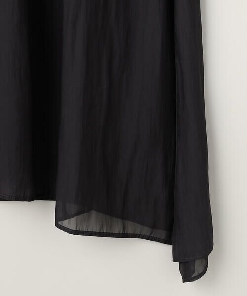 COMME CA PLATINUM / コムサ・プラチナ ロング・マキシ丈ワンピース | カッセンシフォン シャツドレス | 詳細6
