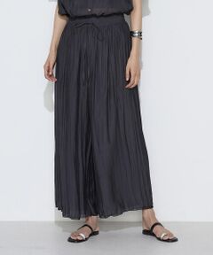 COMME CA PLATINUM / コムサ・プラチナ その他パンツ | 割繊×シフォン プリーツパンツ