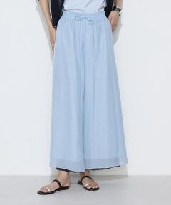 COMME CA PLATINUM / コムサ・プラチナ その他パンツ | 割繊×シフォン プリーツパンツ