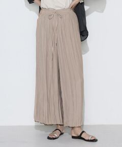 COMME CA PLATINUM / コムサ・プラチナ その他パンツ | 割繊×シフォン プリーツパンツ