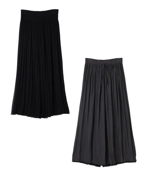 COMME CA PLATINUM / コムサ・プラチナ その他パンツ | 割繊×シフォン プリーツパンツ | 詳細9