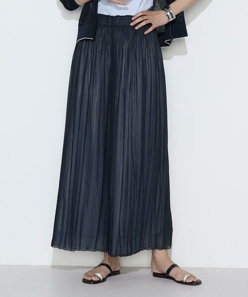 COMME CA PLATINUM / コムサ・プラチナ その他パンツ | 割繊×シフォン プリーツパンツ | 詳細19