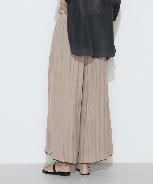 COMME CA PLATINUM / コムサ・プラチナ その他パンツ | 割繊×シフォン プリーツパンツ | 詳細27