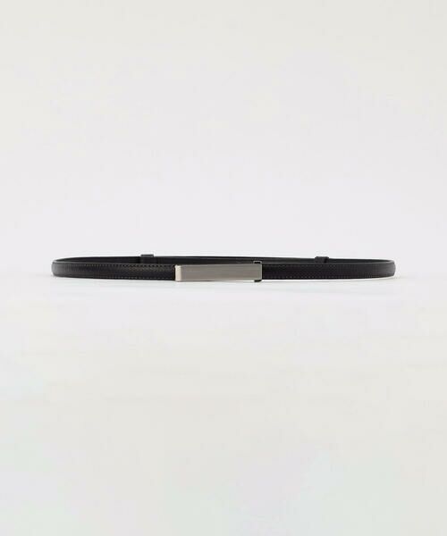 COMME CA PLATINUM / コムサ・プラチナ ベルト・サスペンダー | 10mm幅トップバックルベルト（05:ブラック）