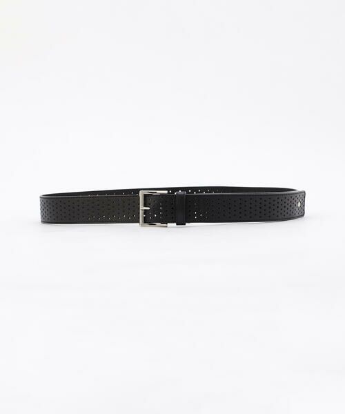 COMME CA PLATINUM / コムサ・プラチナ ベルト・サスペンダー | パンチング ベルト（05:ブラック）
