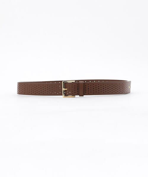 COMME CA PLATINUM / コムサ・プラチナ ベルト・サスペンダー | パンチング ベルト（14:ブラウン）