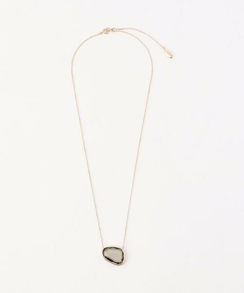 COMME CA PLATINUM / コムサ・プラチナ ネックレス・ペンダント・チョーカー | ガラスワントップ ネックレス（26:ブラックダイヤ×ゴールド）