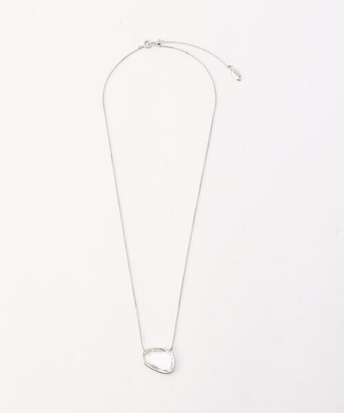 COMME CA PLATINUM / コムサ・プラチナ ネックレス・ペンダント・チョーカー | ガラスワントップ ネックレス（27:クリスタル×シルバー）