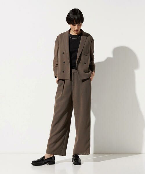 COMME CA PLATINUM / コムサ・プラチナ テーラードジャケット | 【セットアップ対応】シアーチェックジャケット | 詳細13