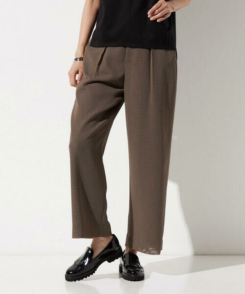 COMME CA PLATINUM / コムサ・プラチナ その他パンツ | 【セットアップ対応】シアーチェックタックパンツ | 詳細13