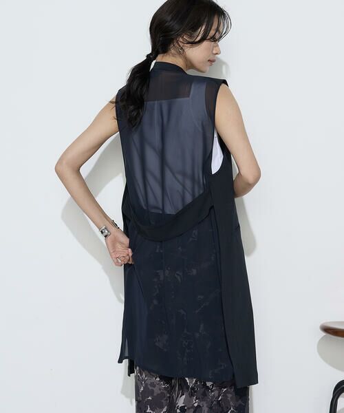 COMME CA PLATINUM / コムサ・プラチナ ベスト | TCポンチ ジレ | 詳細5