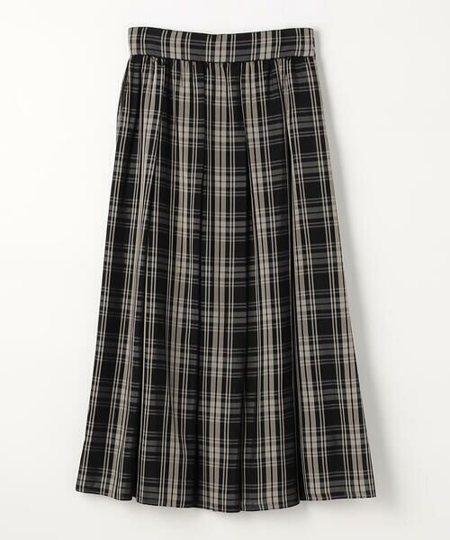 COMME CA PLATINUM / コムサ・プラチナ ロング・マキシ丈スカート | 先染めシアーチェック タックスカート | 詳細5