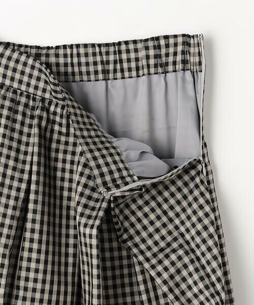 COMME CA PLATINUM / コムサ・プラチナ ロング・マキシ丈スカート | 先染めシアーチェック タックスカート | 詳細15