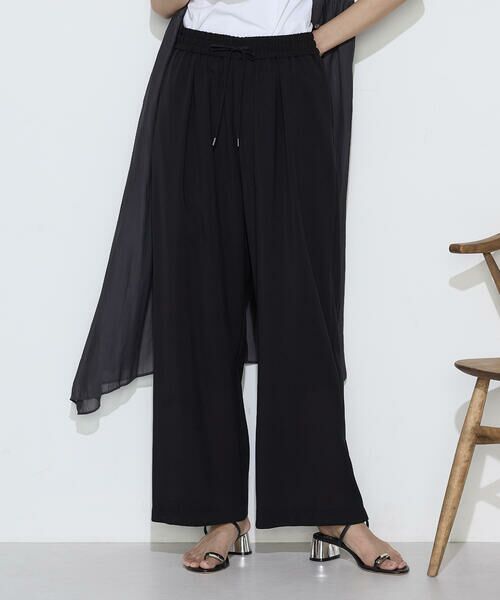 COMME CA PLATINUM / コムサ・プラチナ その他パンツ | トリポリカラミ ワイドパンツ | 詳細5