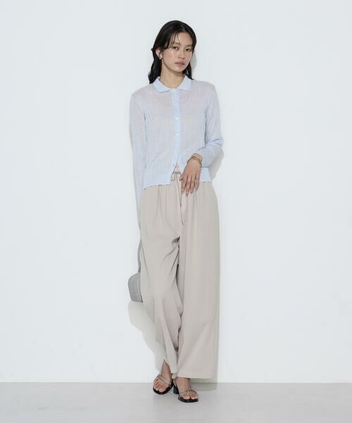 COMME CA PLATINUM / コムサ・プラチナ その他パンツ | トリポリカラミ ワイドパンツ | 詳細20