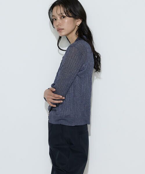 COMME CA PLATINUM / コムサ・プラチナ カーディガン・ボレロ | レーヨンイタリア糸 ワイドリブポロカーディガン | 詳細19