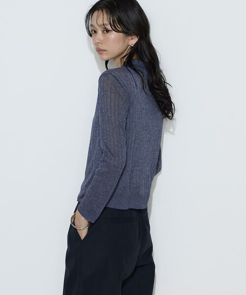 COMME CA PLATINUM / コムサ・プラチナ カーディガン・ボレロ | レーヨンイタリア糸 ワイドリブポロカーディガン | 詳細20