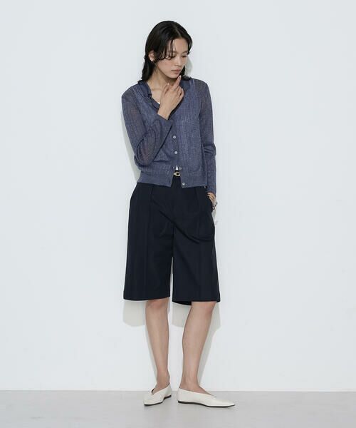 COMME CA PLATINUM / コムサ・プラチナ カーディガン・ボレロ | レーヨンイタリア糸 ワイドリブポロカーディガン | 詳細15