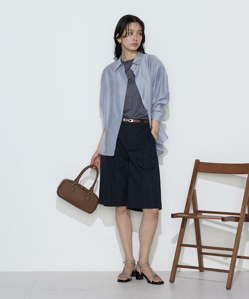 COMME CA PLATINUM / コムサ・プラチナ ニット・セーター | レーヨンイタリア糸 半袖プルオーバー | 詳細13