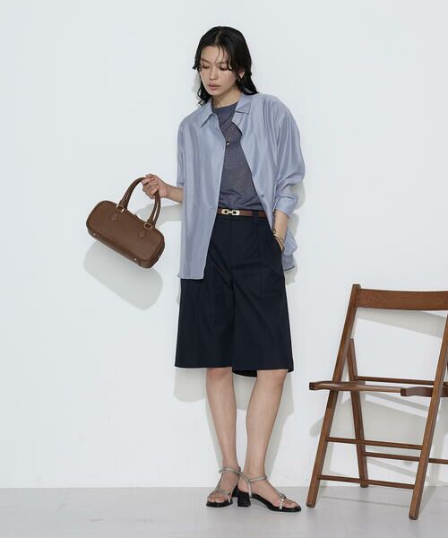 COMME CA PLATINUM / コムサ・プラチナ ニット・セーター | レーヨンイタリア糸 半袖プルオーバー | 詳細14