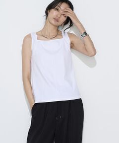 COMME CA PLATINUM / コムサ・プラチナ タンクトップ | ファインコットンフライス 2WAYインナー
