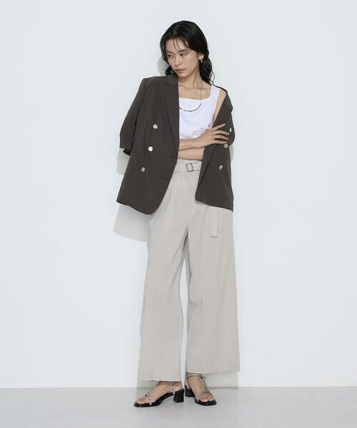 COMME CA PLATINUM / コムサ・プラチナ タンクトップ | ファインコットンフライス 2WAYインナー | 詳細1