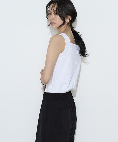 COMME CA PLATINUM / コムサ・プラチナ タンクトップ | ファインコットンフライス 2WAYインナー | 詳細14
