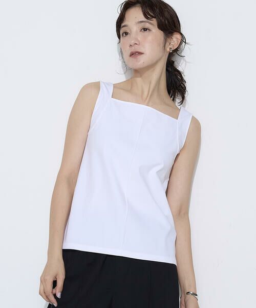 COMME CA PLATINUM / コムサ・プラチナ タンクトップ | ファインコットンフライス 2WAYインナー | 詳細20