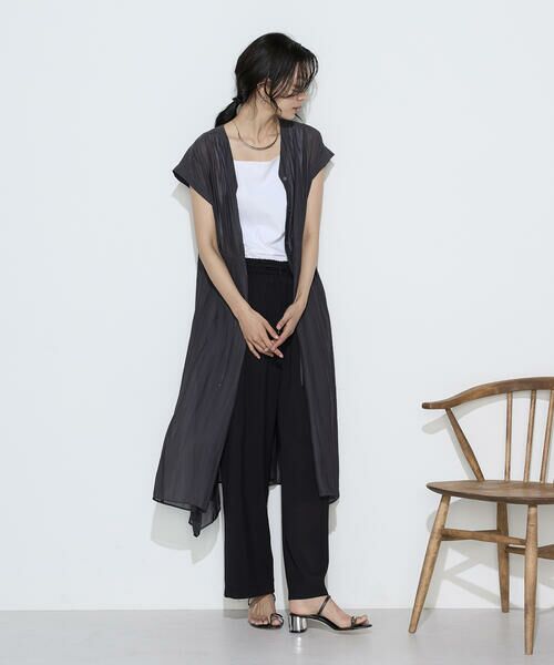 COMME CA PLATINUM / コムサ・プラチナ タンクトップ | ファインコットンフライス 2WAYインナー | 詳細3