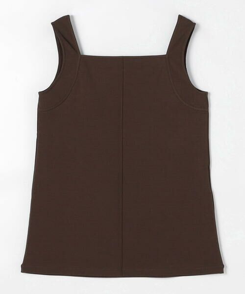 COMME CA PLATINUM / コムサ・プラチナ タンクトップ | ファインコットンフライス 2WAYインナー（14:ブラウン）