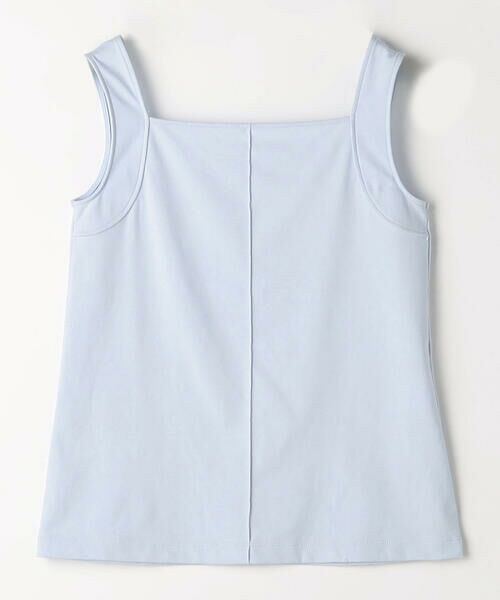 COMME CA PLATINUM / コムサ・プラチナ タンクトップ | ファインコットンフライス 2WAYインナー（23:サックス）
