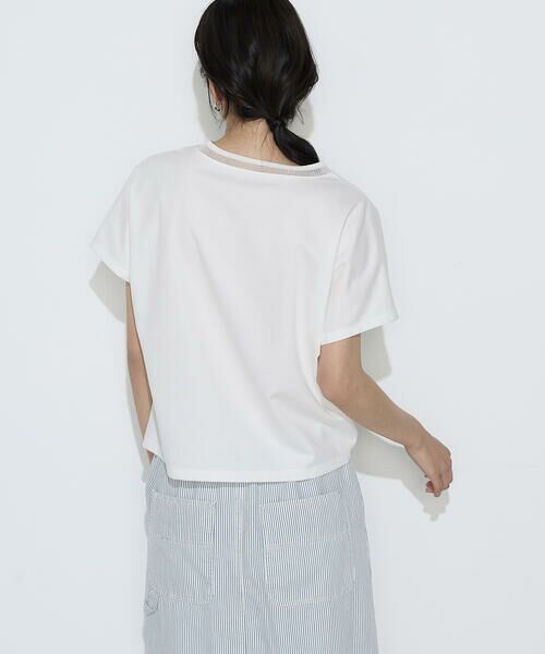 COMME CA PLATINUM / コムサ・プラチナ Tシャツ | ダブルフェイス ニット付きTシャツ | 詳細5