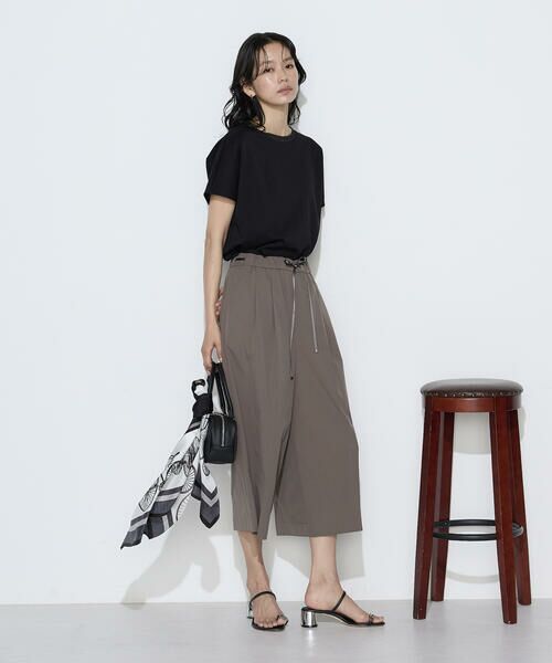 COMME CA PLATINUM / コムサ・プラチナ Tシャツ | ダブルフェイス ニット付きTシャツ | 詳細8