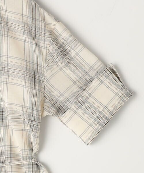 COMME CA PLATINUM / コムサ・プラチナ シャツ・ブラウス | モノトーンシアーチェック ブラウス | 詳細12