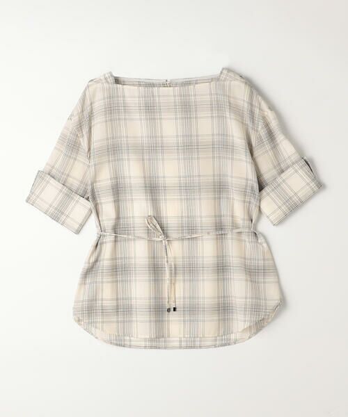 COMME CA PLATINUM / コムサ・プラチナ シャツ・ブラウス | モノトーンシアーチェック ブラウス | 詳細7