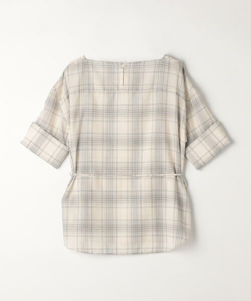 COMME CA PLATINUM / コムサ・プラチナ シャツ・ブラウス | モノトーンシアーチェック ブラウス | 詳細8