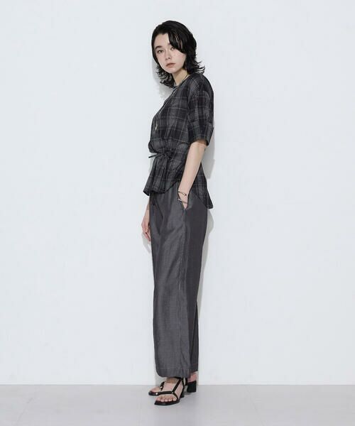 COMME CA PLATINUM / コムサ・プラチナ シャツ・ブラウス | モノトーンシアーチェック ブラウス | 詳細17