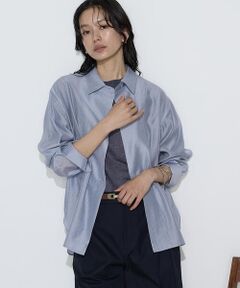 COMME CA PLATINUM / コムサ・プラチナ シャツ・ブラウス | シアーキュプラシルク シャツ