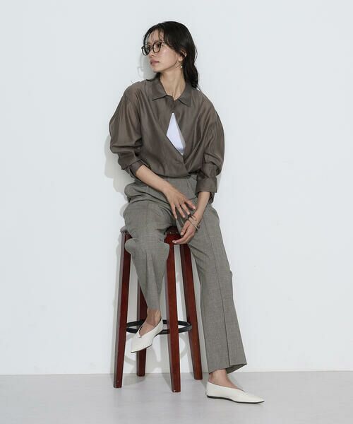 COMME CA PLATINUM / コムサ・プラチナ シャツ・ブラウス | シアーキュプラシルク シャツ | 詳細10