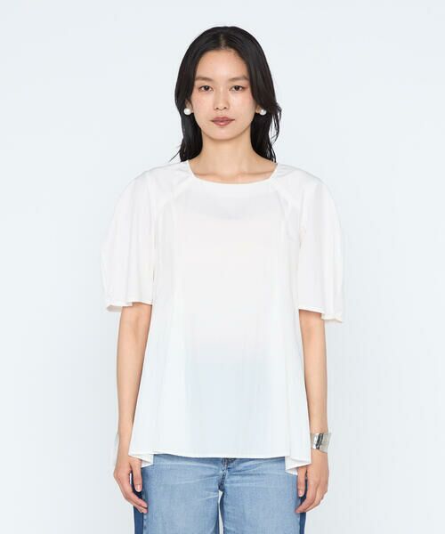 COMME CA PLATINUM / コムサ・プラチナ シャツ・ブラウス | シルキーポプリン ペプラムブラウス | 詳細6