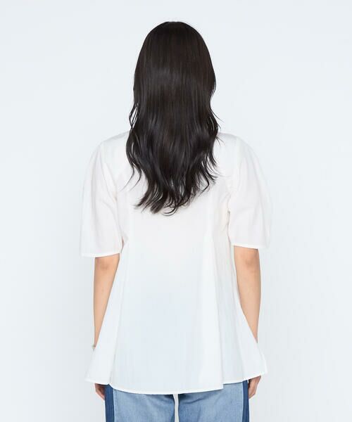 COMME CA PLATINUM / コムサ・プラチナ シャツ・ブラウス | シルキーポプリン ペプラムブラウス | 詳細8