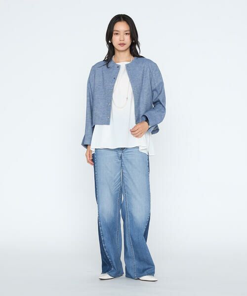 COMME CA PLATINUM / コムサ・プラチナ シャツ・ブラウス | シルキーポプリン ペプラムブラウス | 詳細3