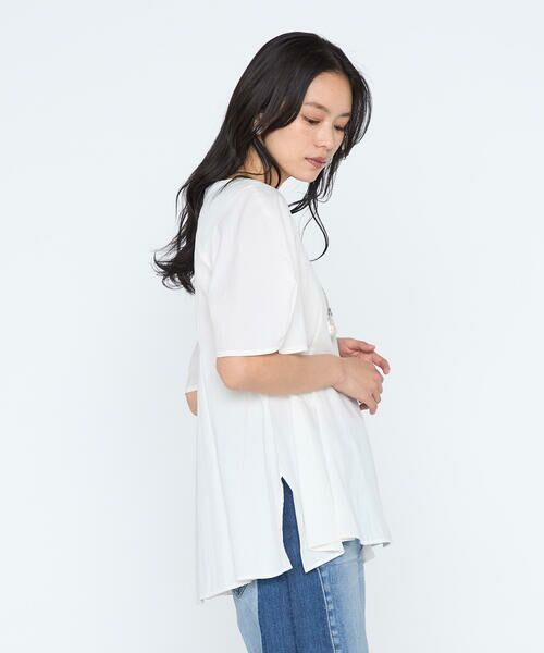 COMME CA PLATINUM / コムサ・プラチナ シャツ・ブラウス | シルキーポプリン ペプラムブラウス | 詳細4