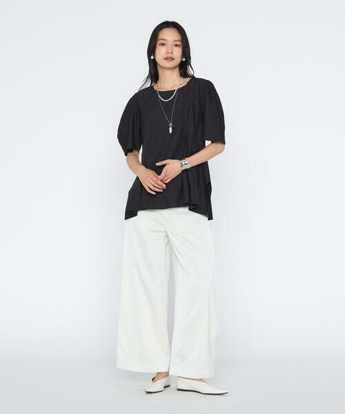 COMME CA PLATINUM / コムサ・プラチナ シャツ・ブラウス | シルキーポプリン ペプラムブラウス | 詳細14