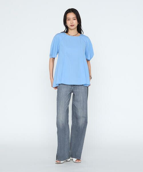 COMME CA PLATINUM / コムサ・プラチナ シャツ・ブラウス | シルキーポプリン ペプラムブラウス | 詳細18