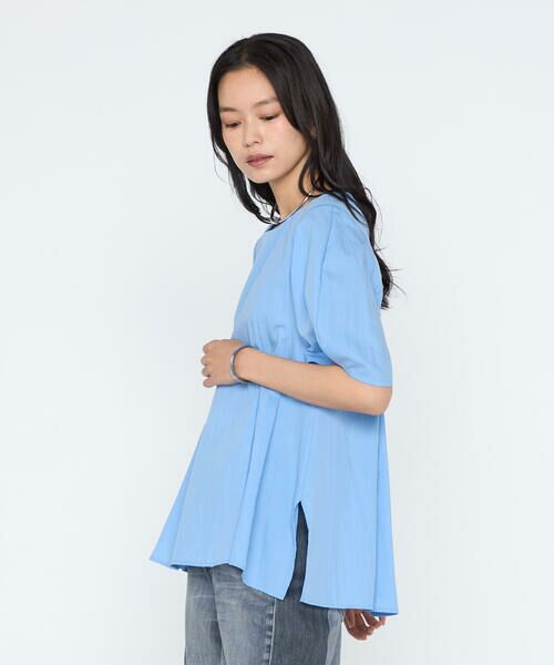 COMME CA PLATINUM / コムサ・プラチナ シャツ・ブラウス | シルキーポプリン ペプラムブラウス | 詳細19