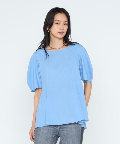 COMME CA PLATINUM / コムサ・プラチナ シャツ・ブラウス | シルキーポプリン ペプラムブラウス | 詳細20