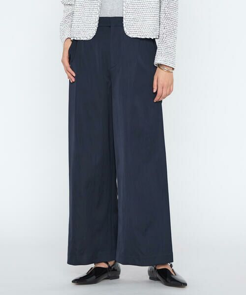 COMME CA PLATINUM / コムサ・プラチナ その他パンツ | ヴィスコースレープサテン サイドタックワイドパンツ | 詳細11